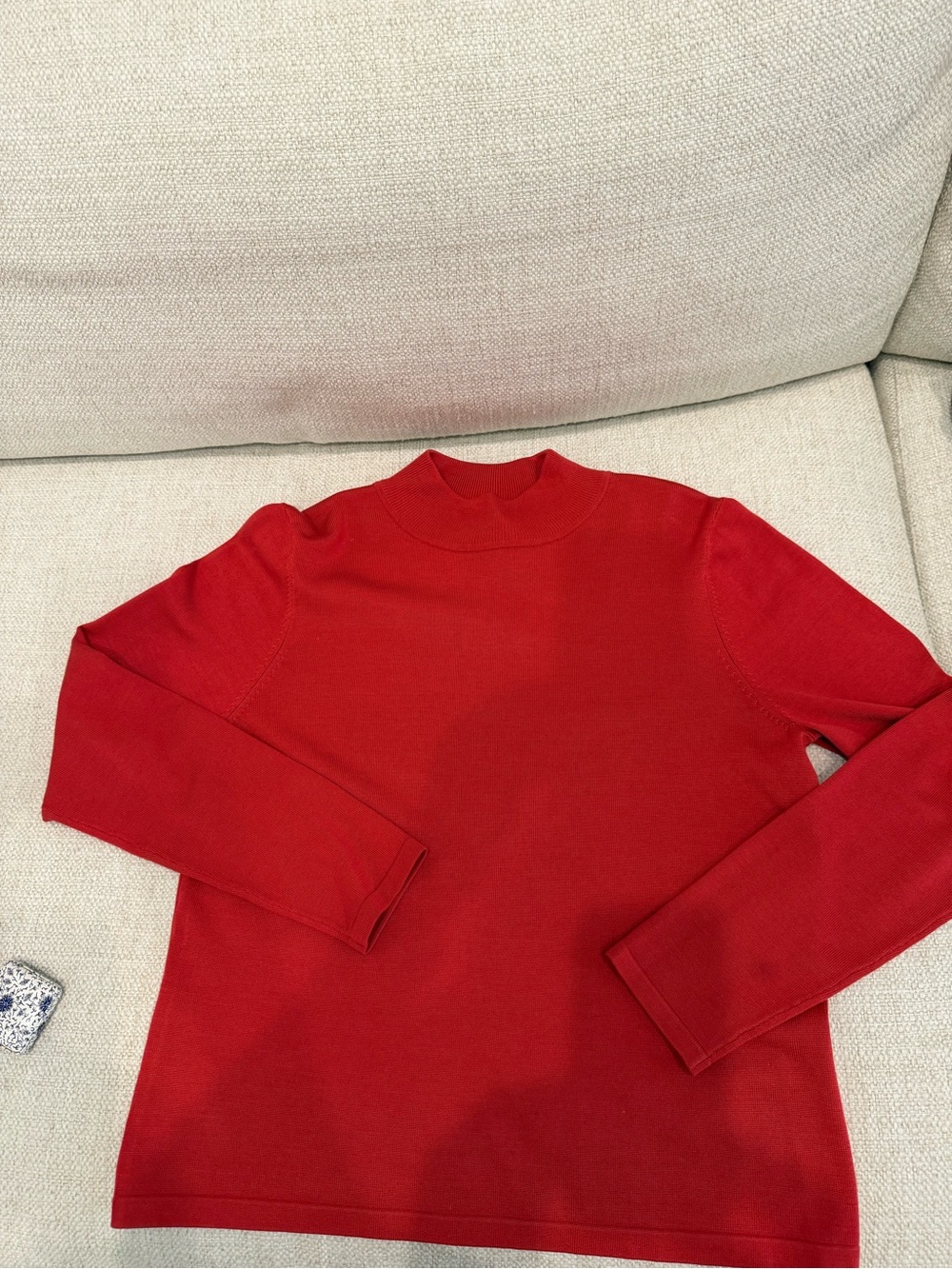 Pendleton Red Mock Neck Sweater